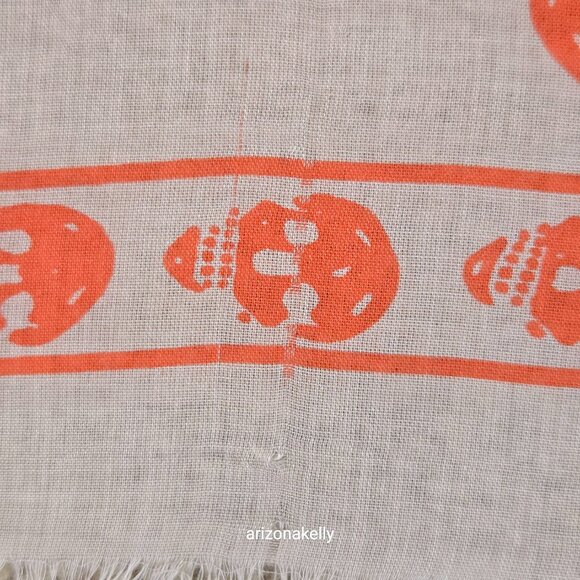 Alexander McQueen Skull Scarf Orange Peach Pink - Picture 9 of 12